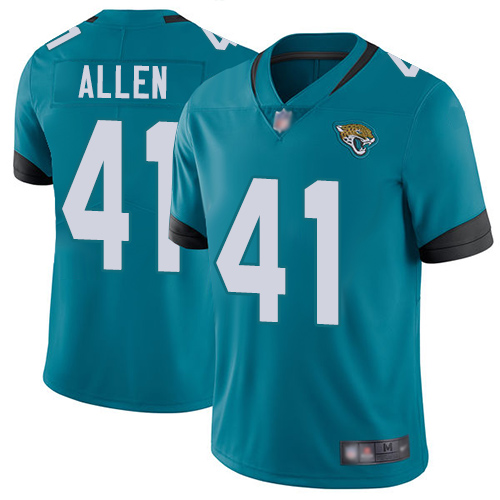 Nike Jacksonville Jaguars #41 Josh Allen Teal Green Alternate Men Stitched NFL Vapor Untouchable Limited Jersey->jacksonville jaguars->NFL Jersey